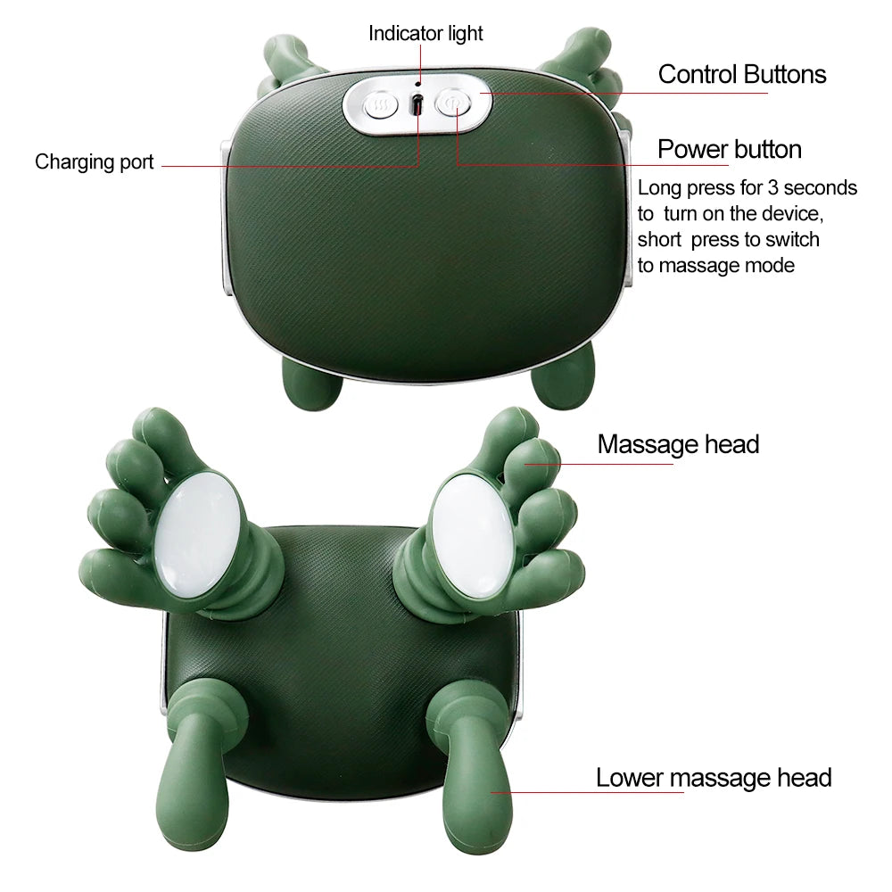 Bionic Finger Neck Massager Imitates Human Hands to Knead Massage to Relieve Neck Shoulder Painmmassage Shawl Muscle Relax