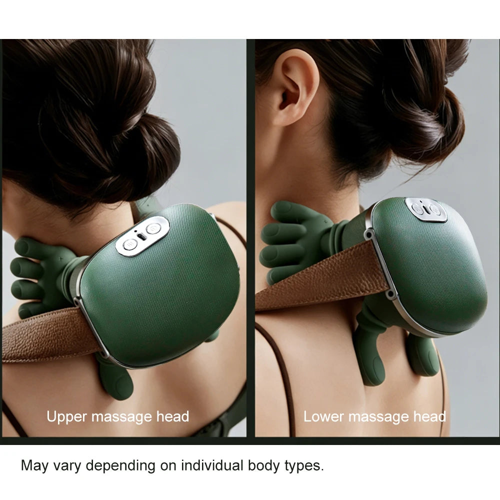 Bionic Finger Neck Massager Imitates Human Hands to Knead Massage to Relieve Neck Shoulder Painmmassage Shawl Muscle Relax